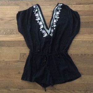 Bathing suit coverup romper